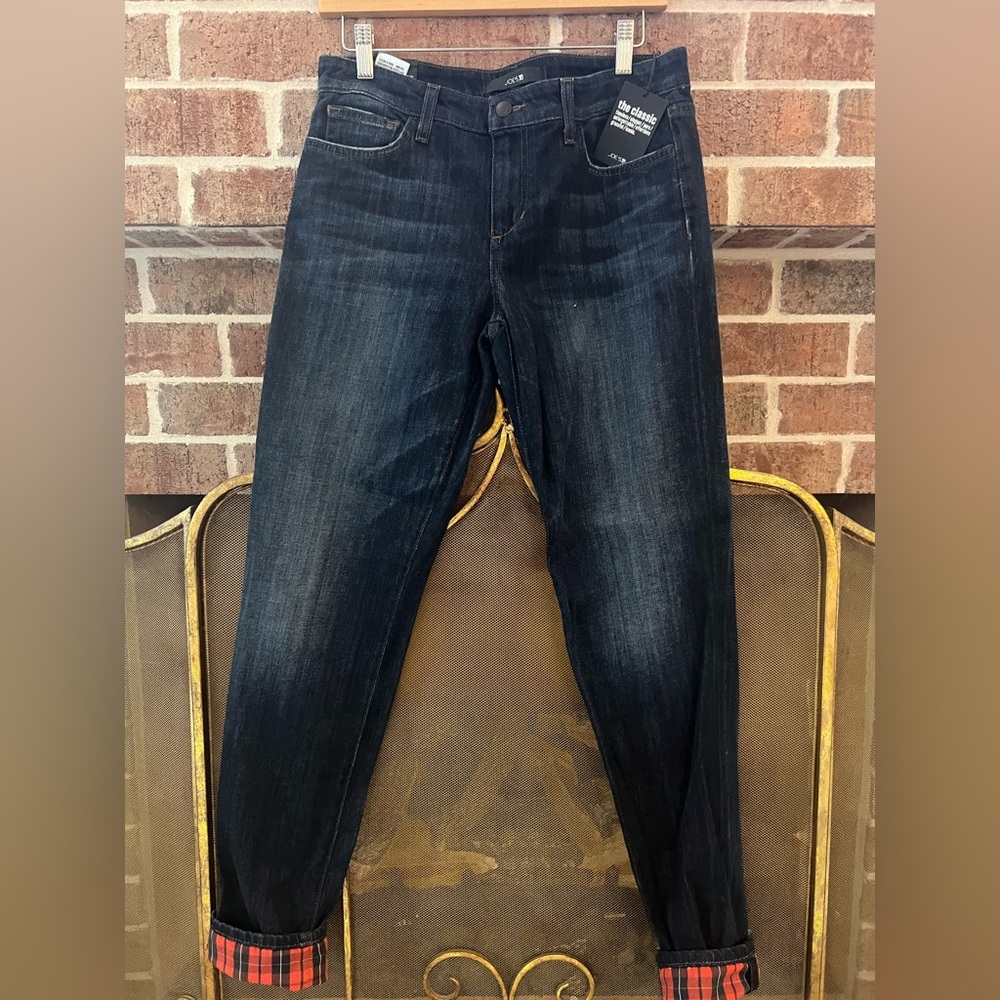Joe’s Jeans Alia contrast hem straight leg jean